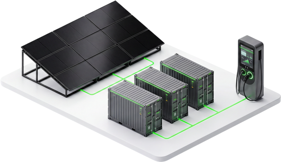 LUMIX Invest Energiepark – Photovoltaik, Batteriespeicher, Ladeinfrastruktur